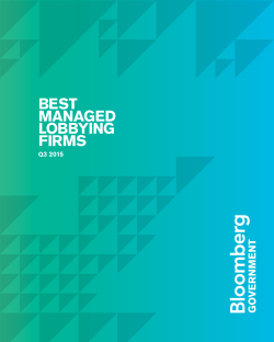 best managed lobbying firms - Bloomberg Professional Service