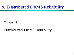 Distributed Reliability Protocols