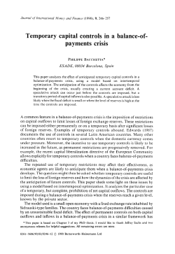 Temporary capital controls in a balance-of