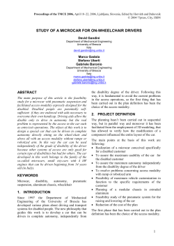 ACCEPTABLE FORM FOR YOUR PAPER FOR THE TMCE 2002