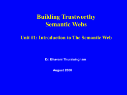 Lecture 1 - The University of Texas at Dallas