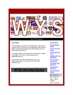 Aprils Newsletter- Issue 15 - Westchester Youth Soccer League