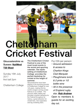 Gloucestershire vs Sussex: NatWest T20 Blast Sunday 16th July