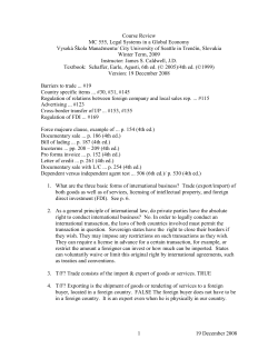 Final Examination - Vysok&aacute; &scaron;kola manažmentu