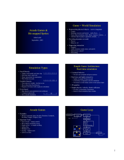 Arcade and Bitmapped Sprites