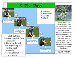 8. Fist Pass - Round Tower GAA