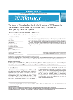The Value of Changing Position in the Detection of CSF Leakage in
