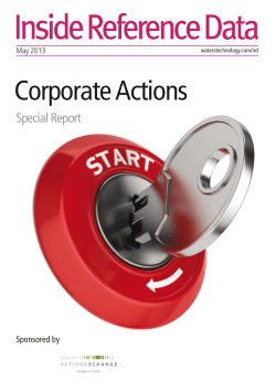 CorporateActions - WatersTechnology