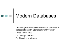 Modern Databases