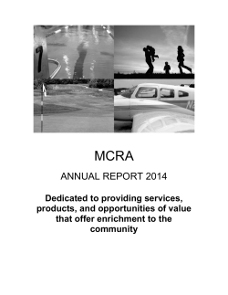 2014 Annual Report - Montgomery County Revenue Authority