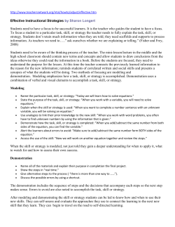 Teaching and Learning Styles