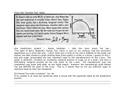 From the &ldquo;Honest Tea&rdquo; label