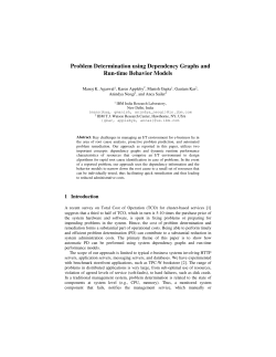 Problem Determination Using Dependency Graphs and Run