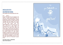 holidays homework - dav public school, midnapore