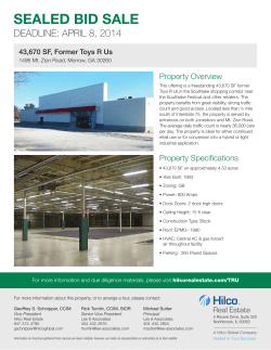 sealed bid sale - Hilco Real Estate