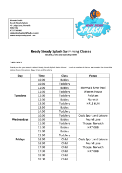 Ready Steady Splash Swimming Classes