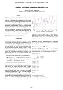 Theory and Application of Benchmarking in Business Surveys