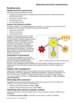Identify Technical Requirements