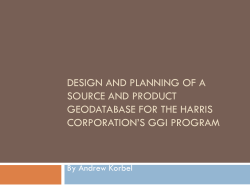 Korbel - Online Geospatial Education Program Office