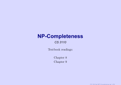 NP-Completeness