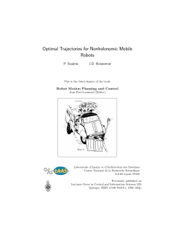 Optimal Trajectories for Nonholonomic Mobile Robots