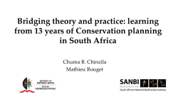 Bridging theory and practice: learning from 13 years of Conservation
