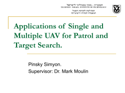 Patrol and Target Search, Using a Single or Multiple UAV.