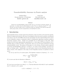Nonembeddability theorems via Fourier analysis