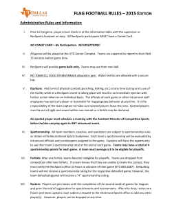 7-on-7 Intramural Flag Football Rules