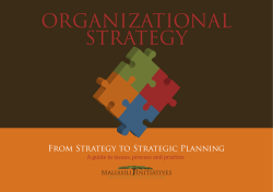 From Strategy to Strategic Planning
