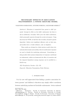 a Finite Mixture Model