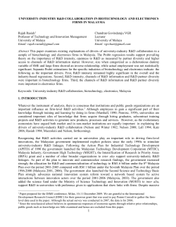 economics of collaboration: university-industry