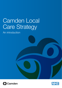 Camden Local Care Strategy
