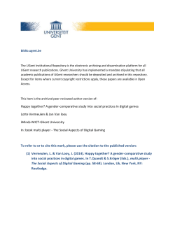 Happy together? A gender-comparative study into social practices in