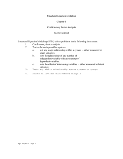 Quick Guide AMOS CFA