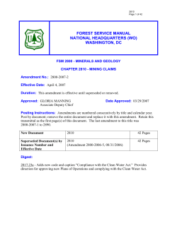 FSM 2810 - USDA Forest Service