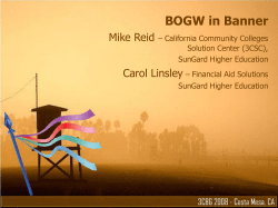 BOGW Presentation