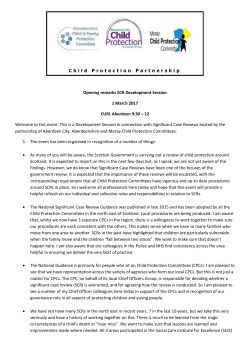 SCR Opening Remarks from Angela Scott