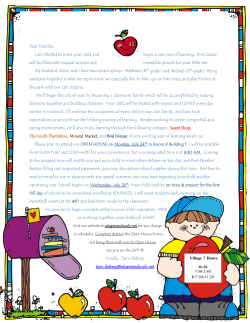 Dear Parents and Students