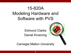 15-820A-pvs-2 - Carnegie Mellon University