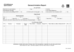 the General Aviation Report (Word