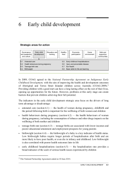 Chapter 6 Early child development