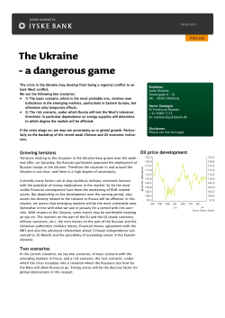 The Ukraine - a dangerous game