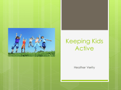 Keeping Children Active