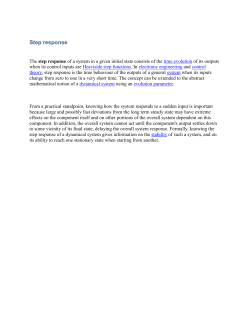 Figure 3: Step-response of a linear two-pole feedback