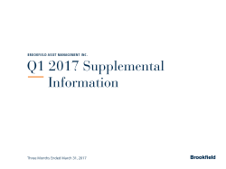 2017 - Q1 Supplemental - Brookfield Asset Management Inc