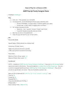 How to Play for a Chance to Win AARP Pop Up! Family - AARP-Tek