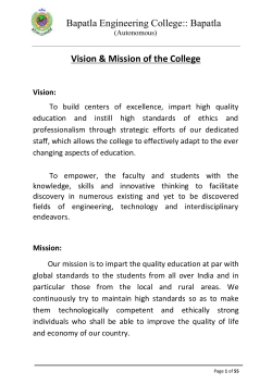 Bapatla Engineering College:: Bapatla(Autonomous)