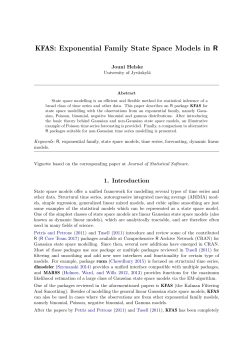 KFAS: Exponential Family State Space Models in R