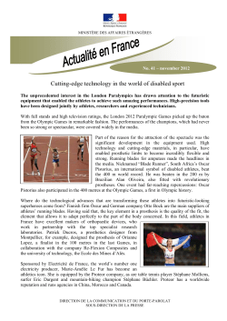 MINIST&Egrave;RE DES AFFAIRES &Eacute;TRANG&Egrave;RES The unprecedented